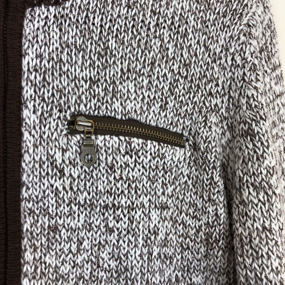 Cherokee Full Zip Knit Speckled Turtleneck Sweater Sz S - Picture 6 of 10